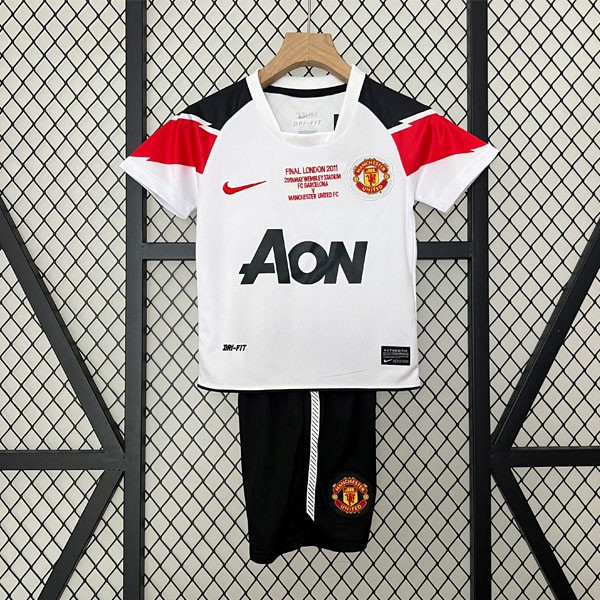 Camiseta Manchester United Segunda equipo Niño Retro 2010 2011